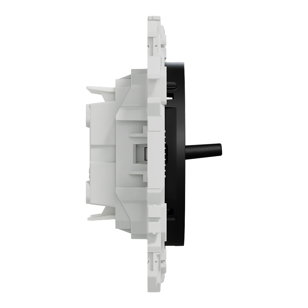 Odace double VV ou pouss. levier noir